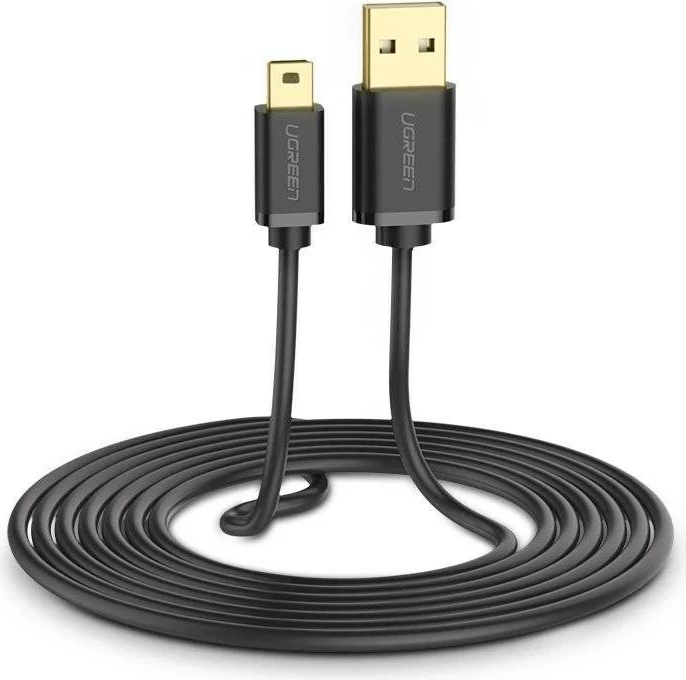 Kabel USB mini USB UGREEN 10385, 1,5 m, črn