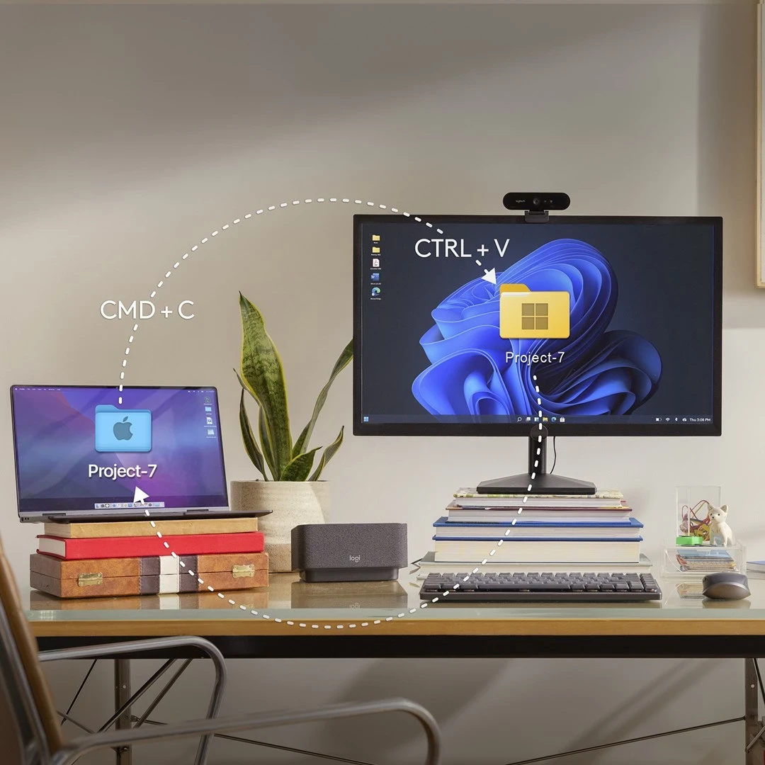Brezžični miš RF + Bluetooth, 8000 DPI, Logitech MX Anywhere 3S