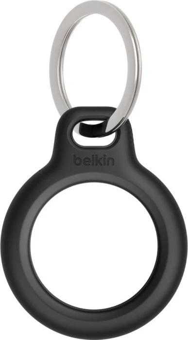 Ovitek za AirTag z obeskom za ključe, Belkin, črn