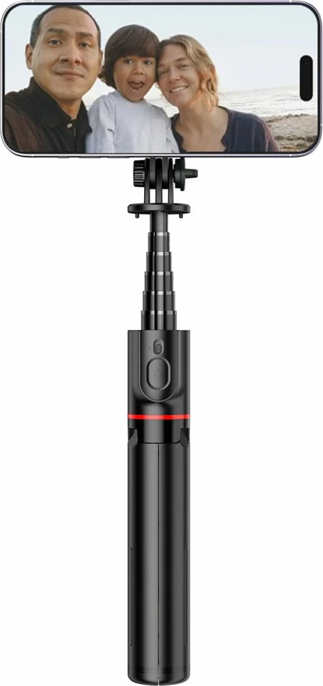Selfie palica s trinožcem Tech-Protect L06S, Bluetooth, MagSafe, 82 cm, črna