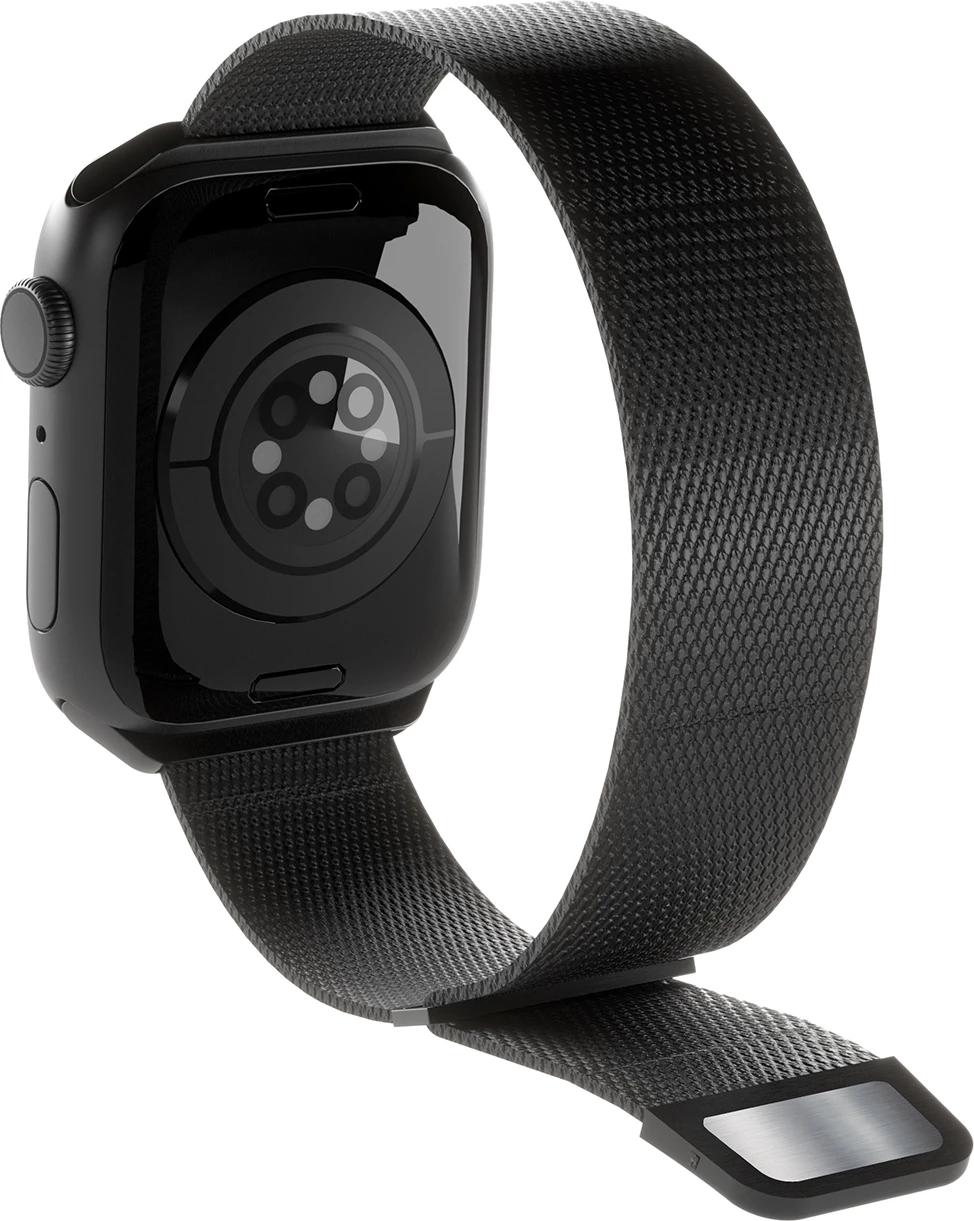 Elegantna milanese zapestnica iz jekla za Apple Watch, 38/40/41 mm, črna