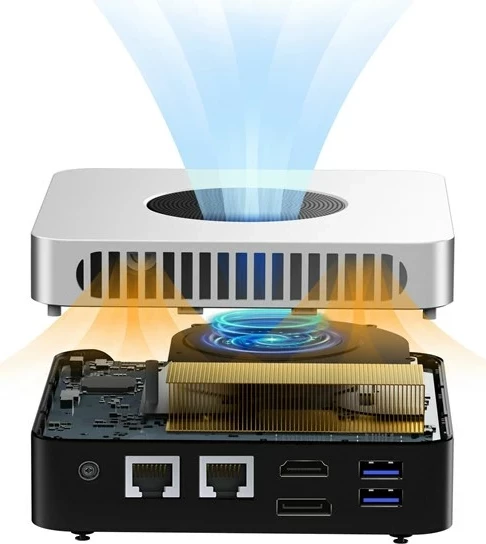 Mini računalnik CHUWI LarkBox X, Intel N N100, 12 GB RAM, 512 GB SSD, bel