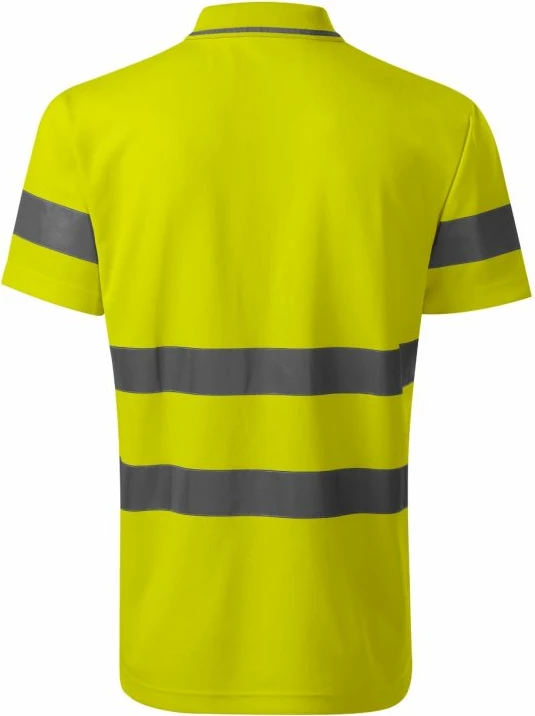 Polo majica Rimeck za moške, rumena fluorescenčna