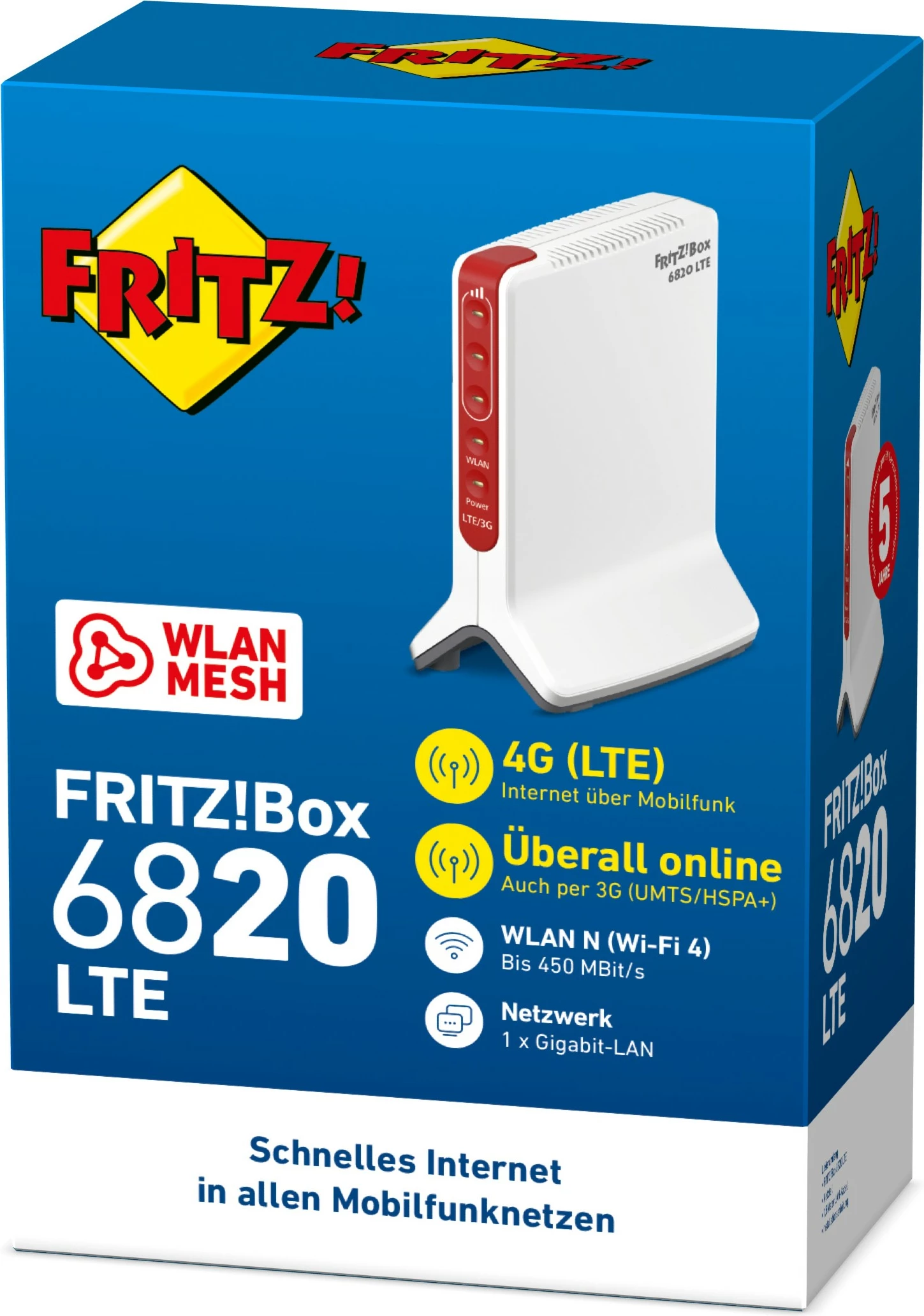 Usmerjevalnik AVM FRITZ!Box 6820 LTE v4, bel