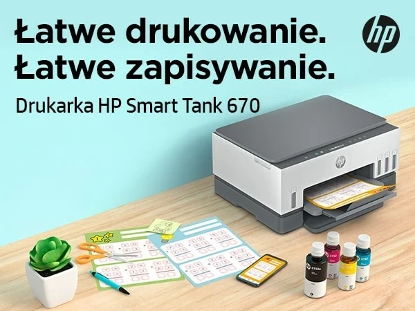 Večnamenski tiskalnik HP Smart Tank 670, All-in-One, Wi-Fi, barven