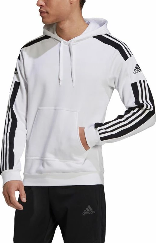 Duks s kapuco adidas Squadra 21, bel, moški