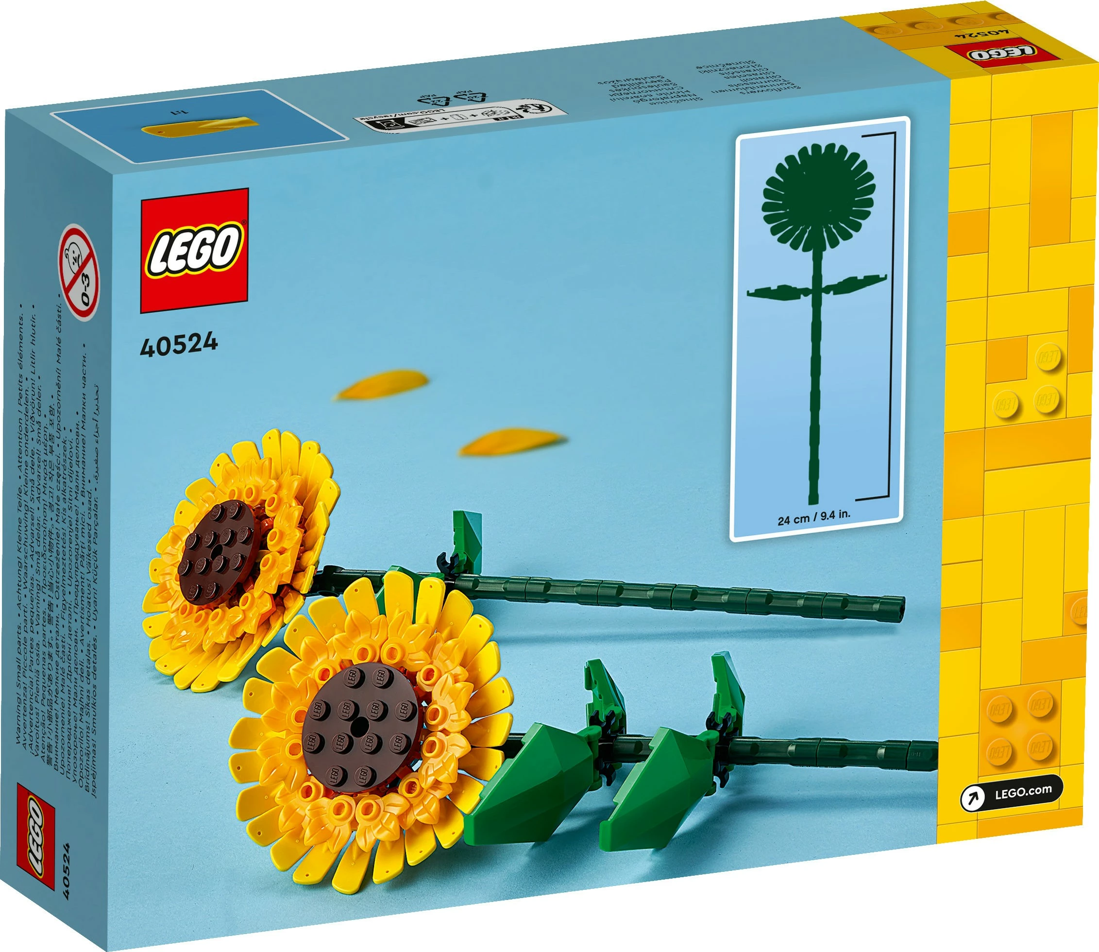 Set gradnje luči sončnice LEGO Botanicals 40524, večbarven