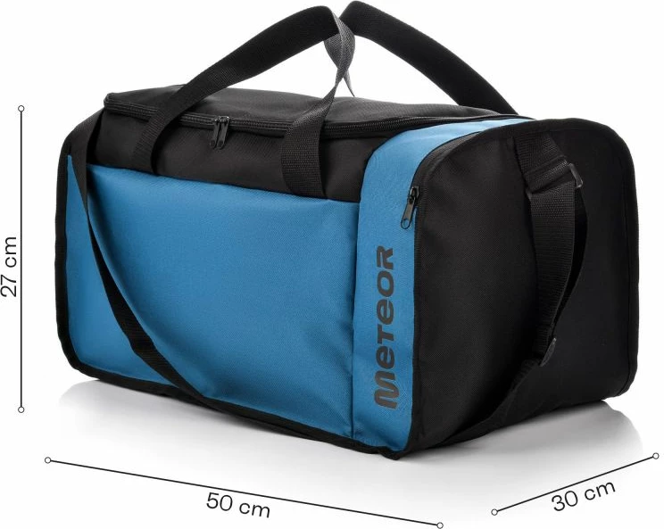 Kompaktna športna torba Meteor, unisex, črno-modra