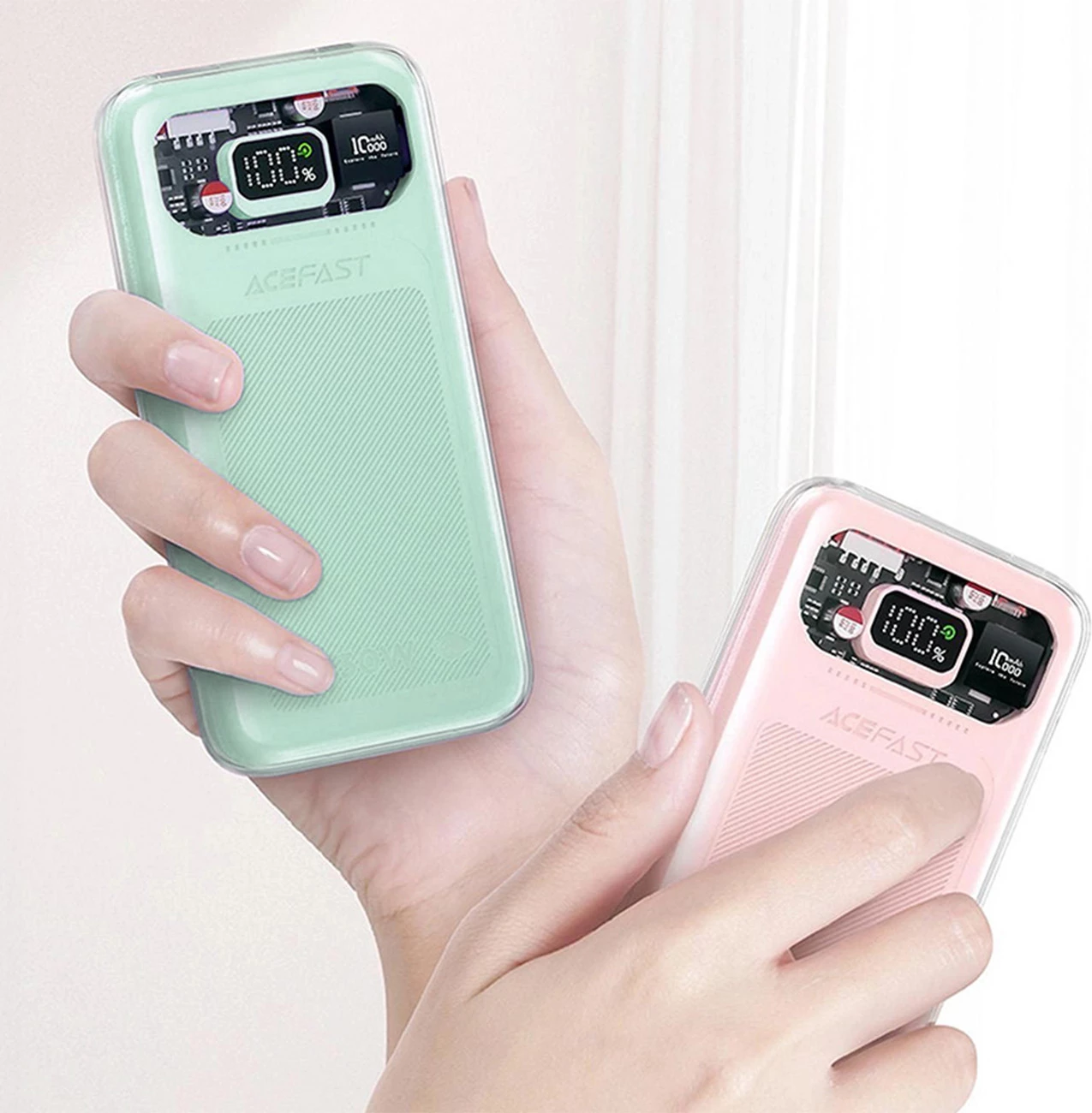 Powerbank, Acefast M1 Sparkling Series 10000mAh, 30W, zelen