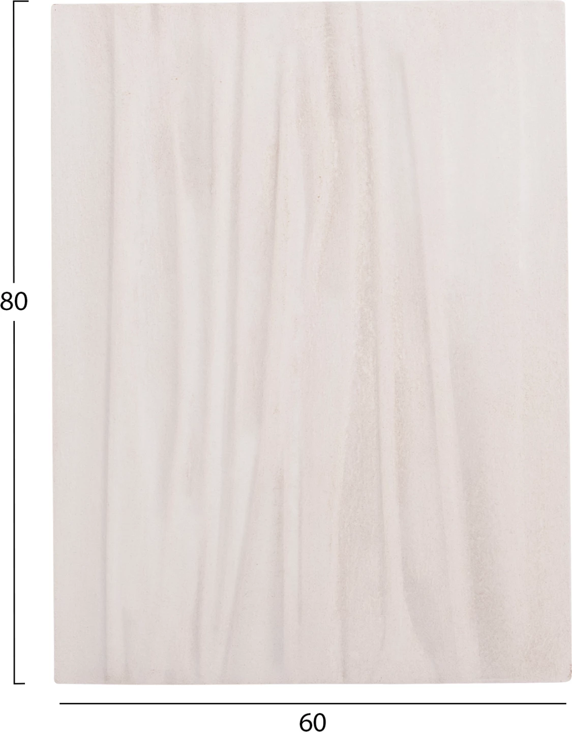 Pravokotni stenski dekorativni panel serije Santorini FH4518 MDF v umazano beli barvi 60x4(debelina)x80H cm