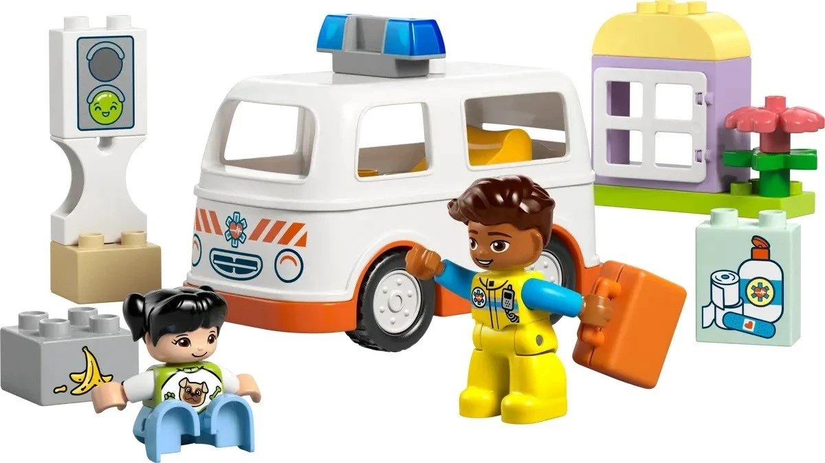 Igrača reševalno vozilo LEGO DUPLO 10447 Ambulanca s voznikom