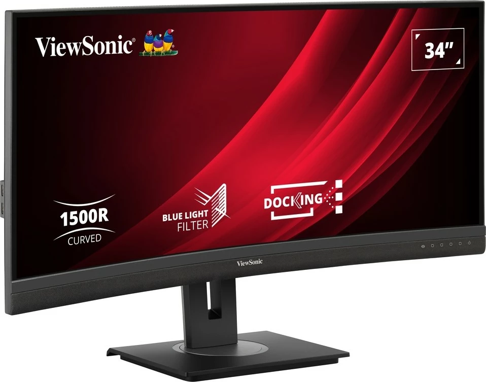 Ukrivljen monitor 34" UWQHD ViewSonic VG3456C, LED, črn