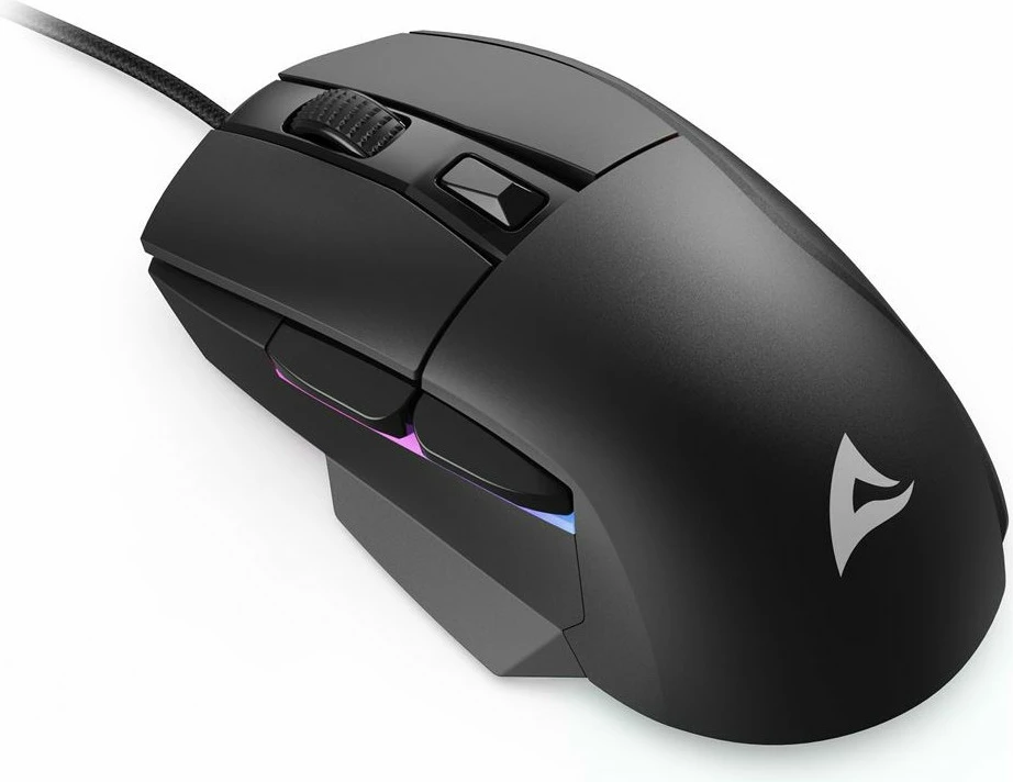 Optični miš Sharkoon SGM35, 6400 DPI, črn