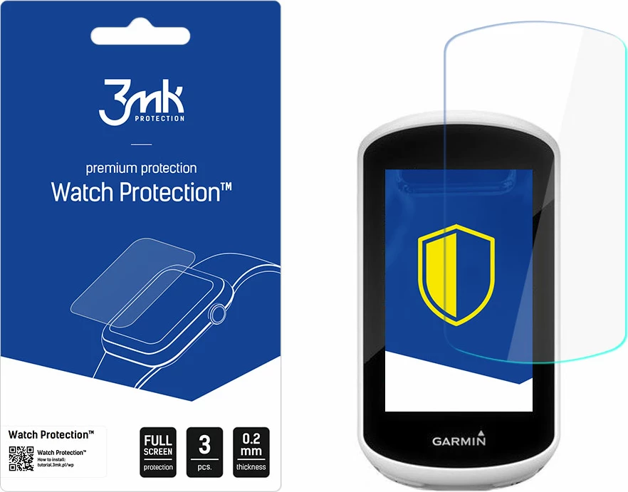 Zaščitno steklo za zaslon pametne ure 3mk Protection FlexibleGlass za Garmin Edge Explore, prozorno