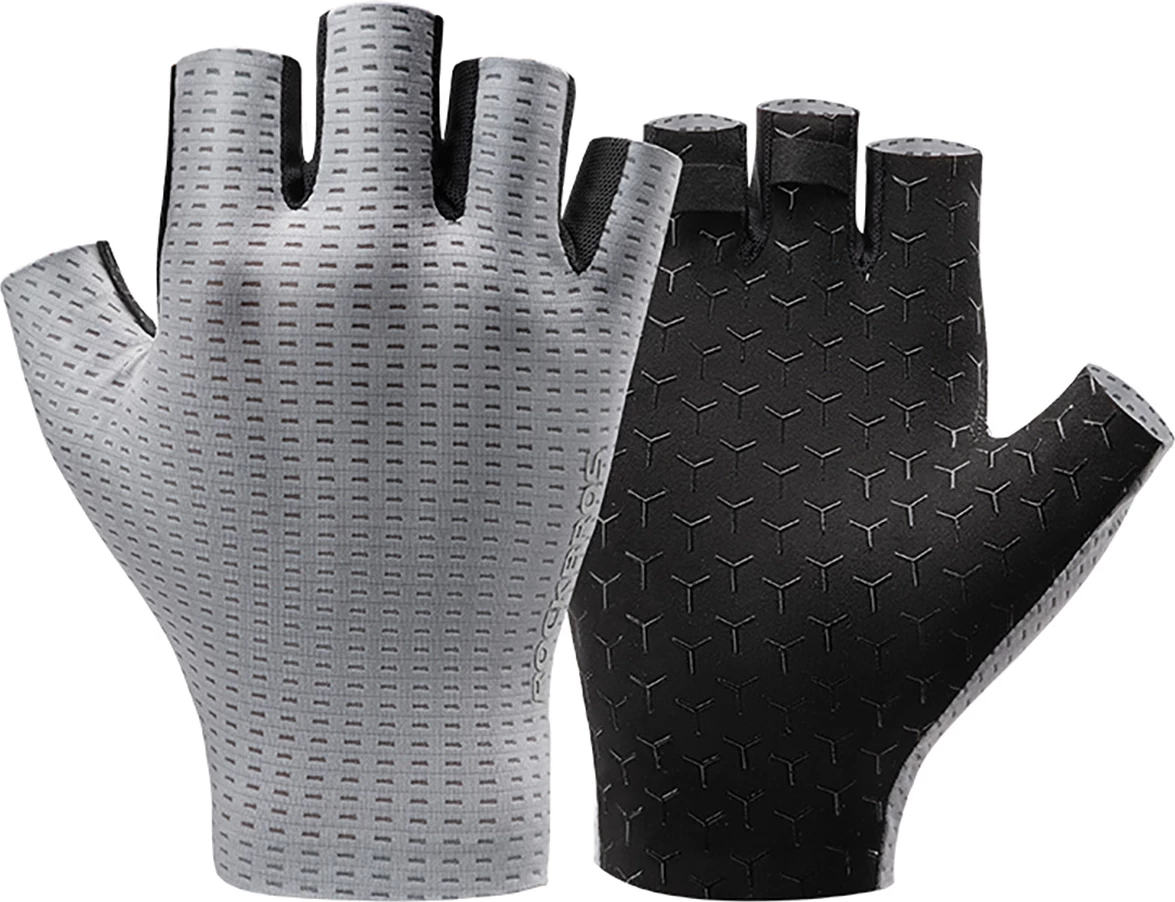 Kratke kolesarske rokavice Rockbros 16220041010, XXL, siva