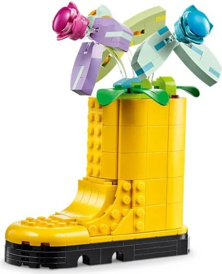Gradbeni set 3-v-1, 420 delov, plastika — LEGO Creator 31149 Flowers in a Watering Can