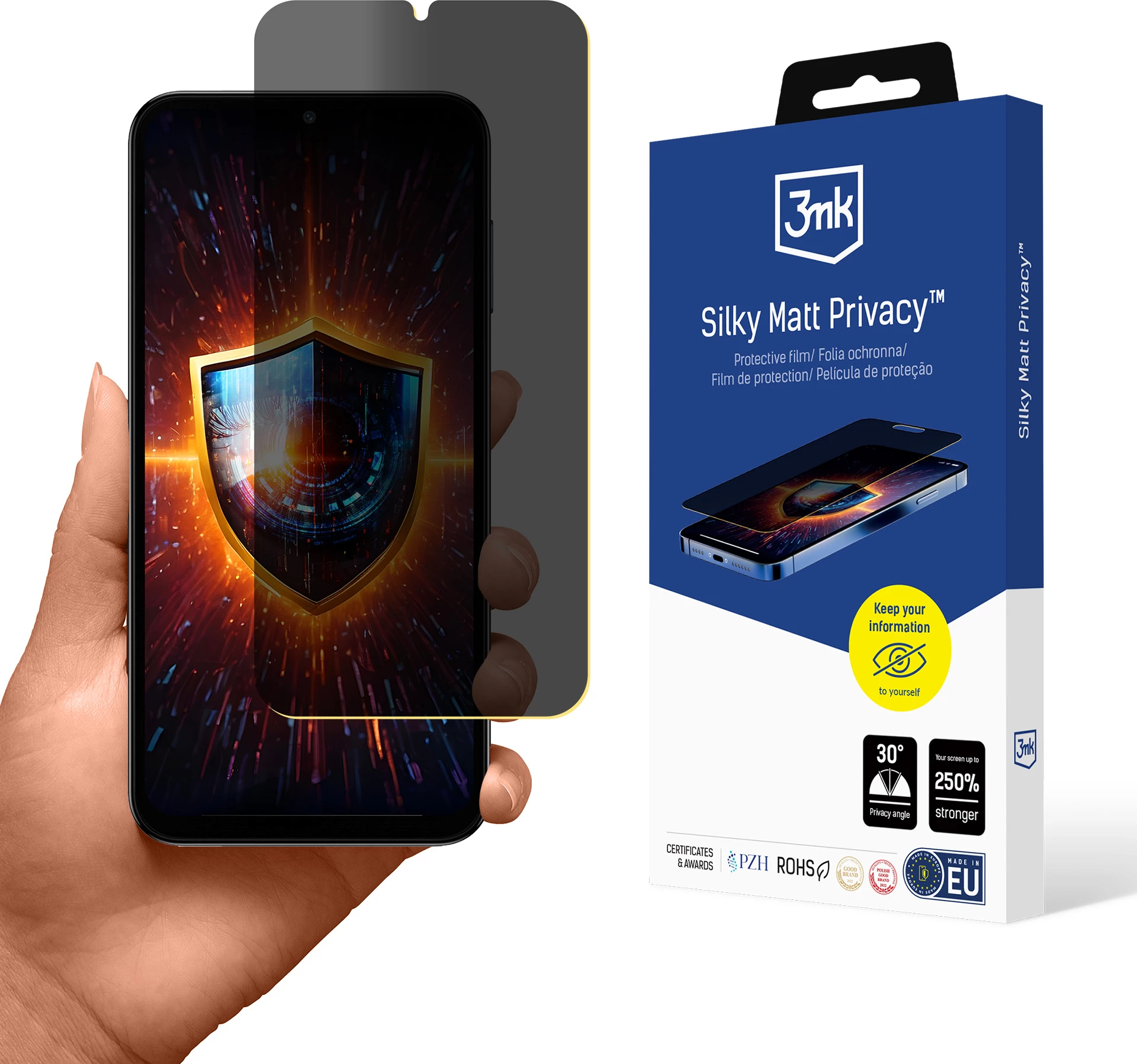 Zaščitna mat folija za zasebnost 3mk Silky Matt Privacy za Samsung Galaxy A15 5G