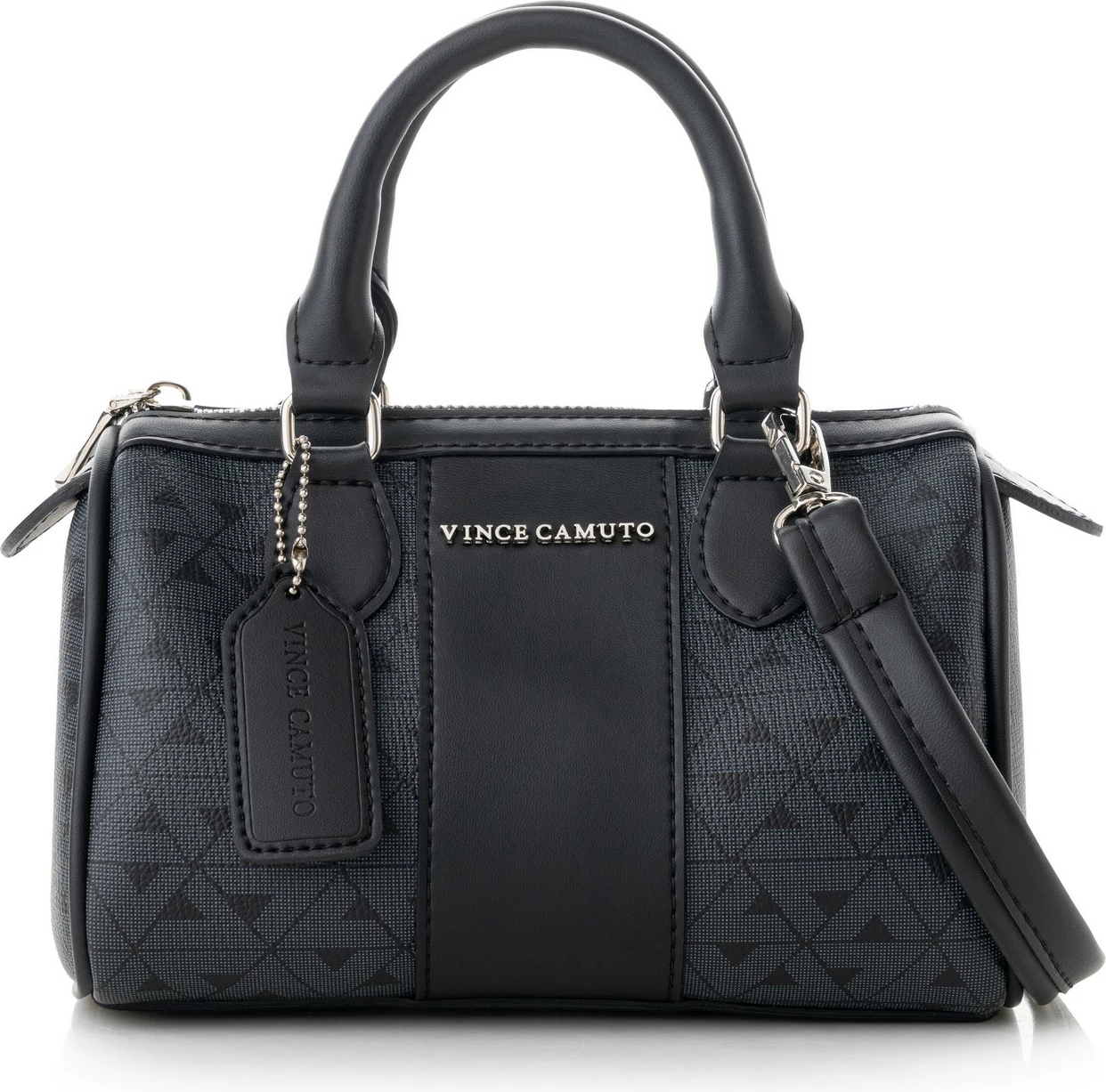 Ročna torbica Rimini, monogram, Vince Camuto, črna