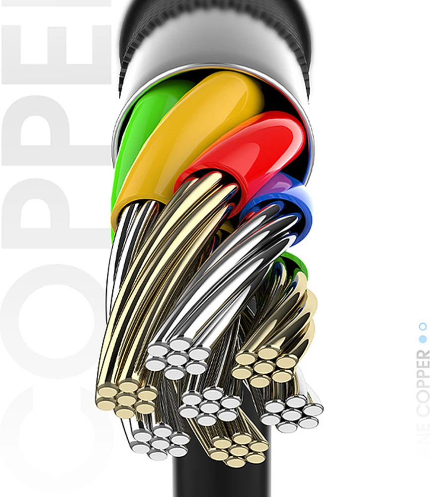 Kabel za super hitro polnjenje Dudao L5G, 1 m, USB-A v USB-C, črn