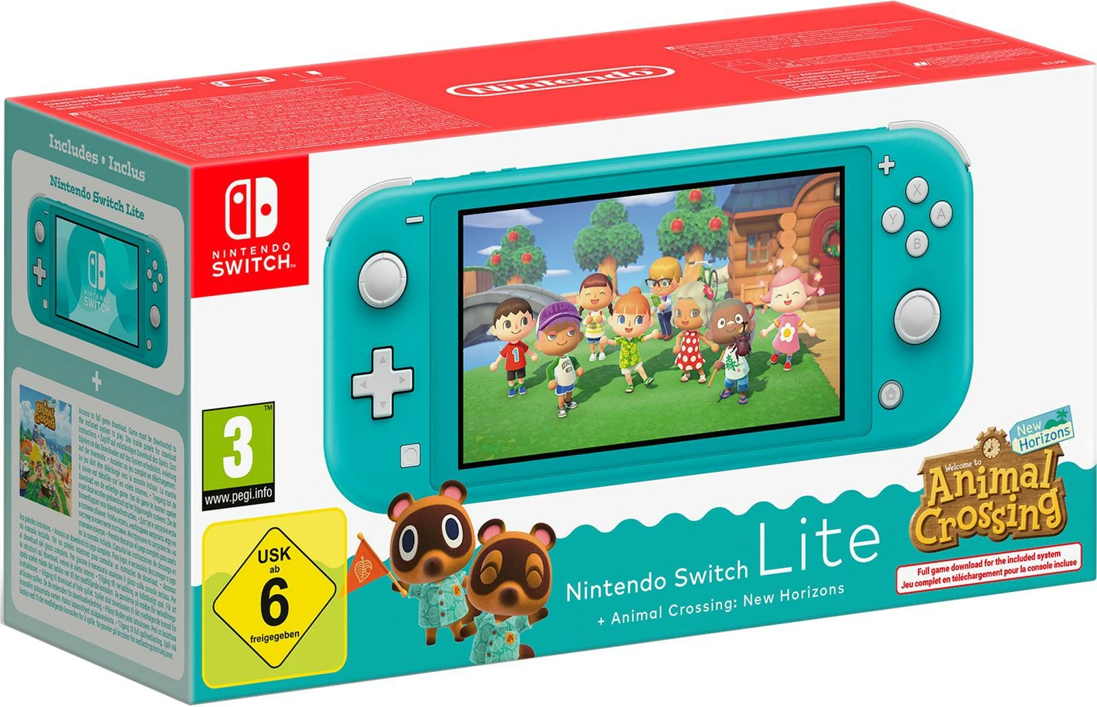 Prenosna konzola Nintendo Switch Lite Animal Crossing, turkizna