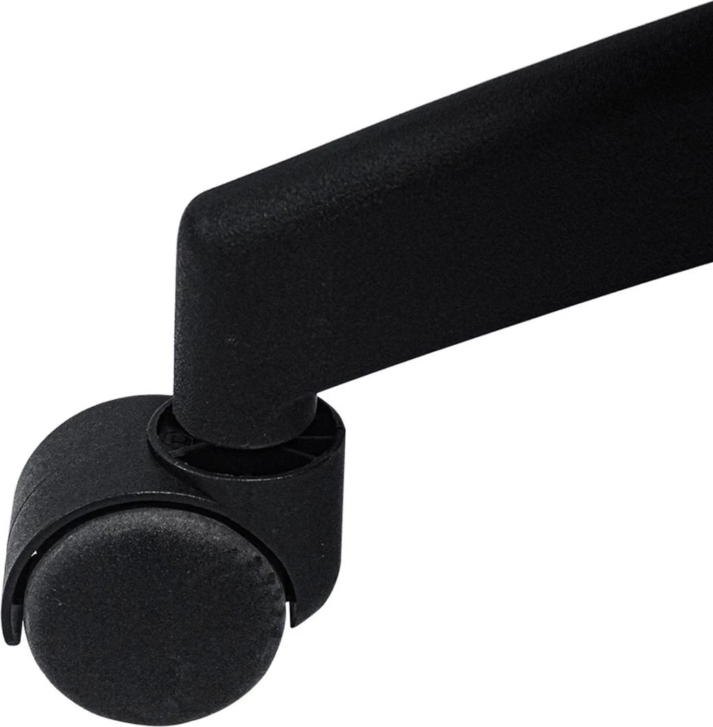 Pisaniški stol MEXER črna mreža-črna kovinska osnova-nylon okvir 60x49x130Hcm