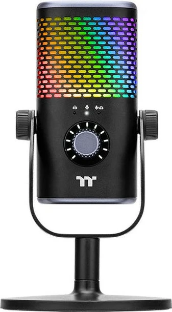 Kondenzatorski USB mikrofon GS50 RGB Thermaltake, 24 bit, črn