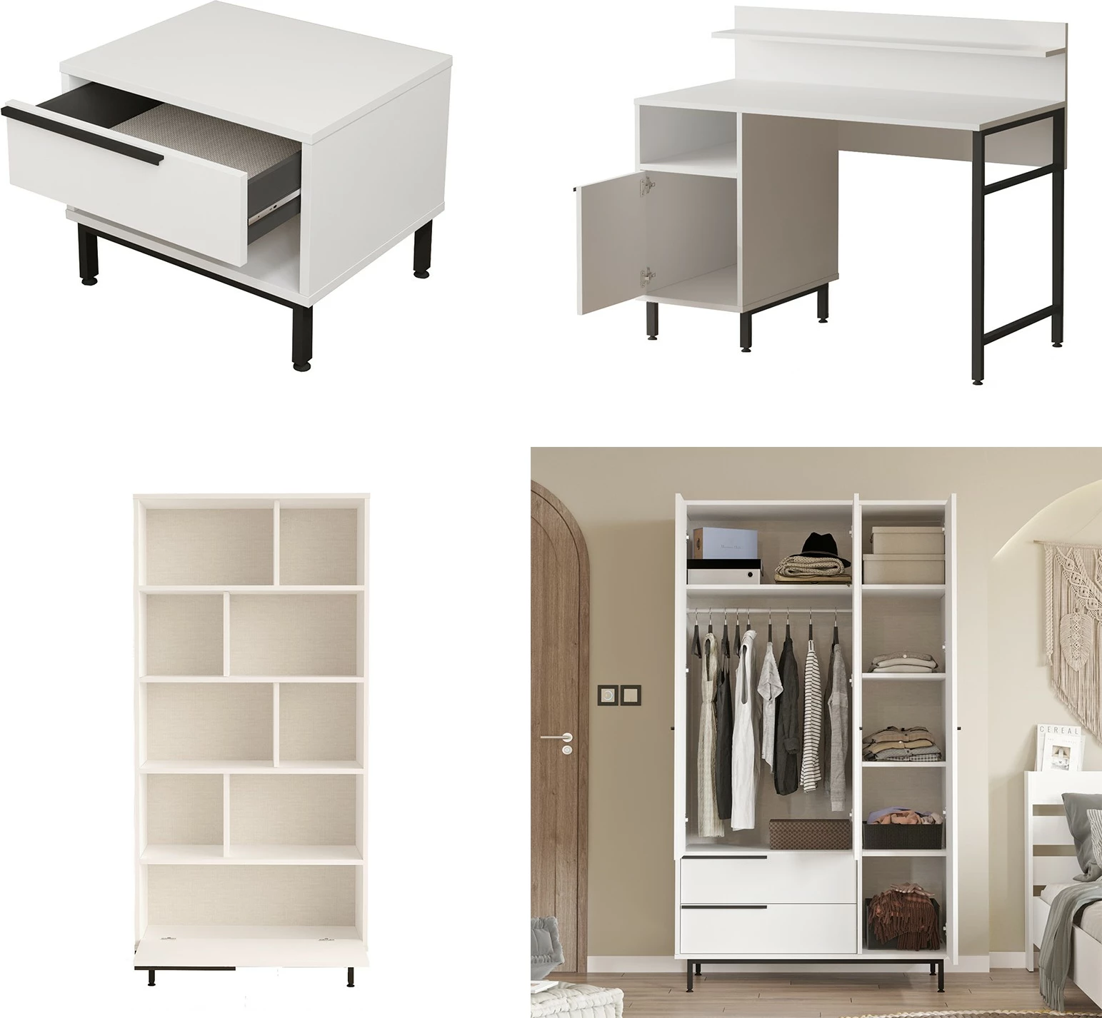 Komplet sobe za najstnike Skye Decor, ON25-W