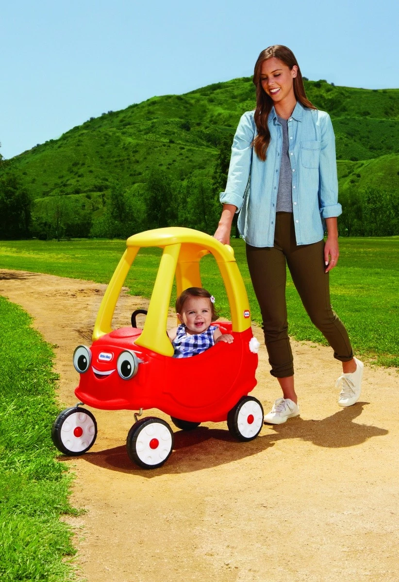 Igračeča voziček z novimi očmi, rdeče/rumen Little Tikes Cozy Coupe
