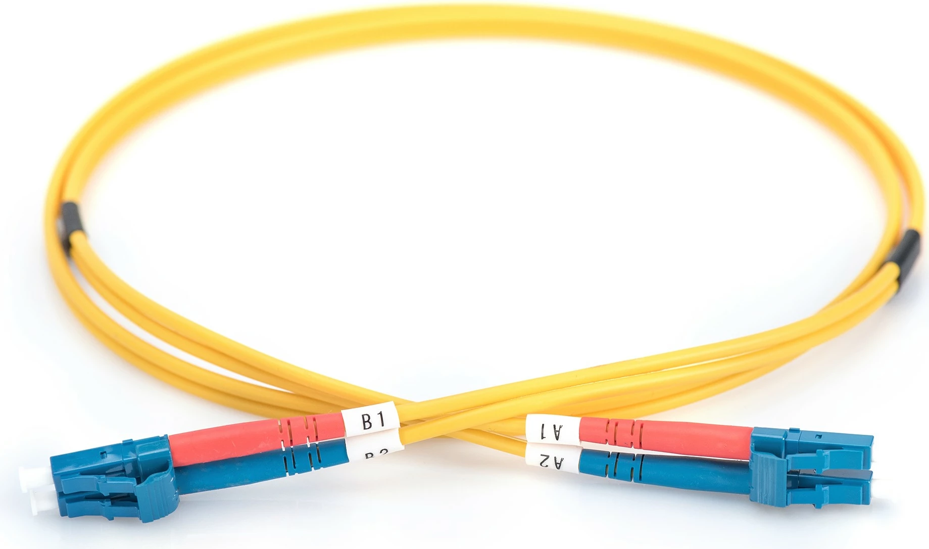 Optični kabel LC/LC singlemode OS2, 2 m, rumen – Digitus