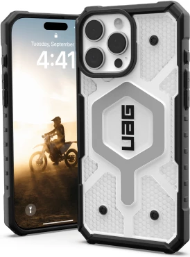 Zaščitni ovitek Pathfinder Clear MagSafe za iPhone 16 Pro Max, UAG, bel