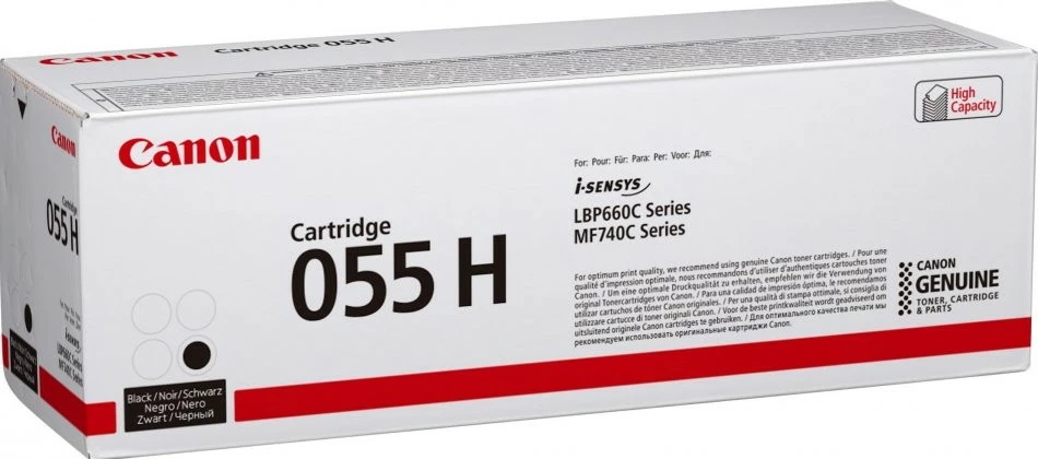 Toner visoke zmogljivosti Canon 055 H, črn