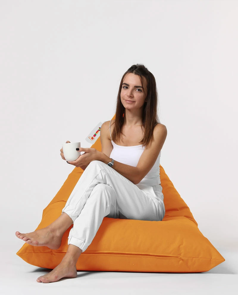 Puf za vrt, oranžen, Pyramid Big Bed, Atelier del Sofa