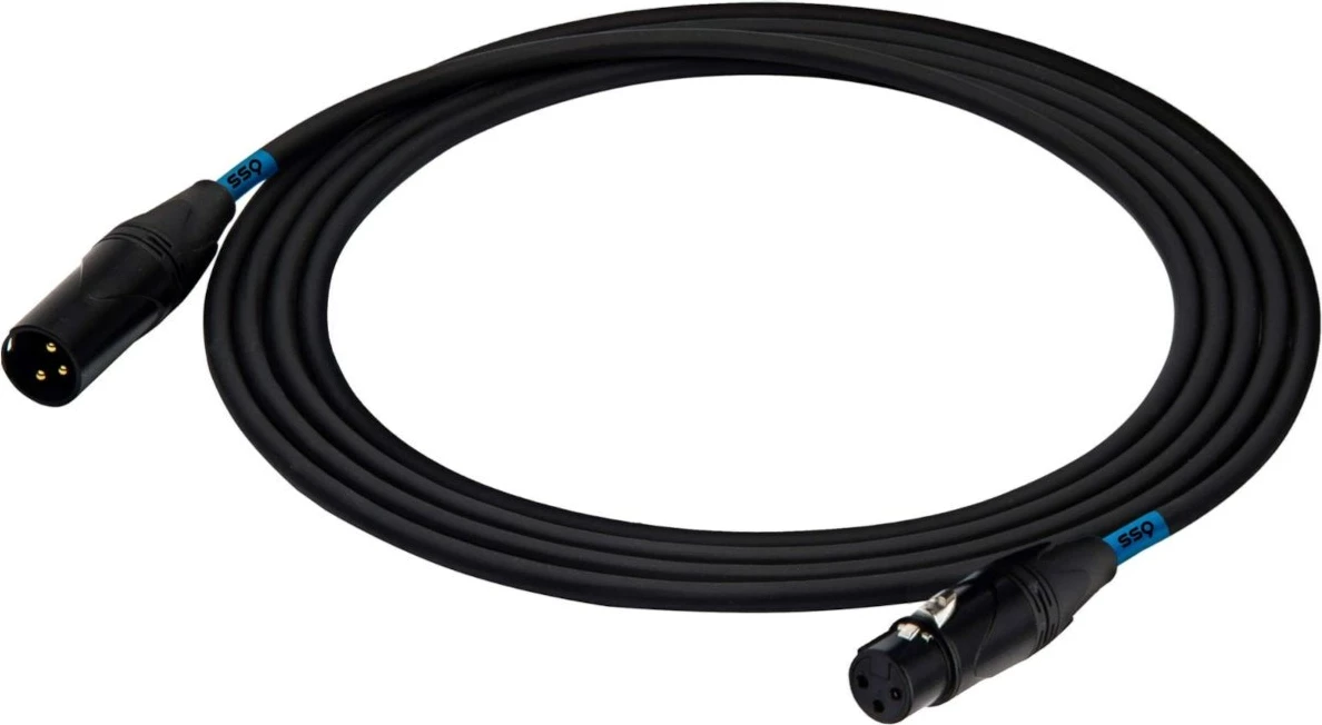 XLR na XLR kablu, 10 m, črn - SSQ XX10