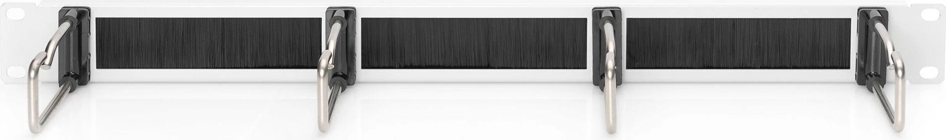 Panel za upravljanje kablov Digitus 1U, za 19" ohišje, jeklo, siv