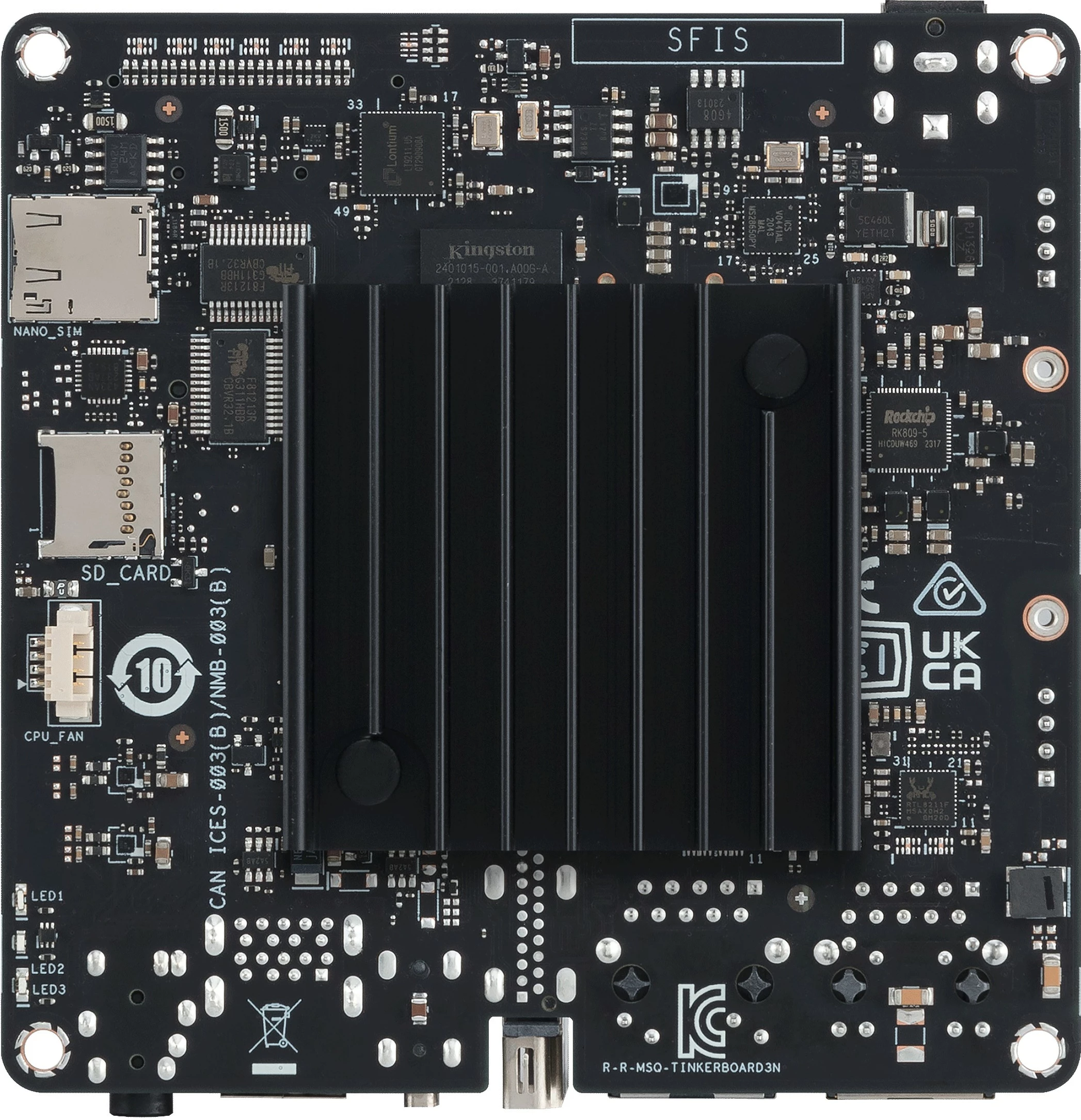 Matična plošča ASUS Tinker Board 3N Plus, 4GB RAM, 32GB eMMC