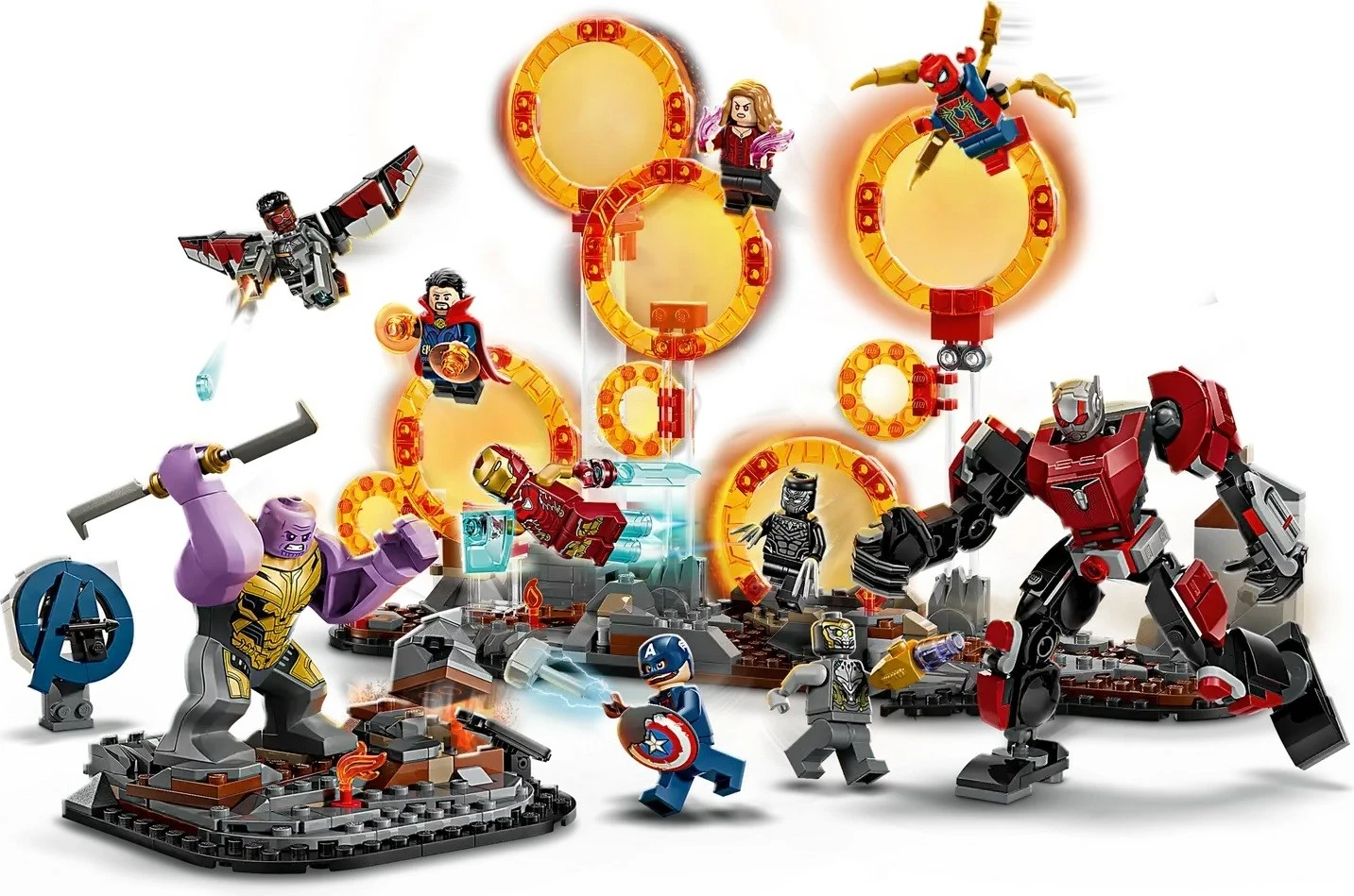 Set za gradnjo LEGO Marvel »Maščevalci: Konec igre – Končna bitka«, 621 kosov