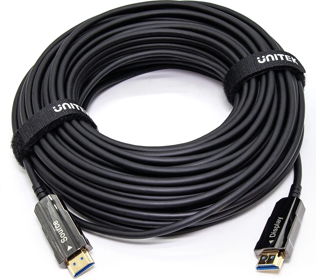 Optični HDMI 2.0 kabel Unitek, 4K 60Hz, 15 m, črn