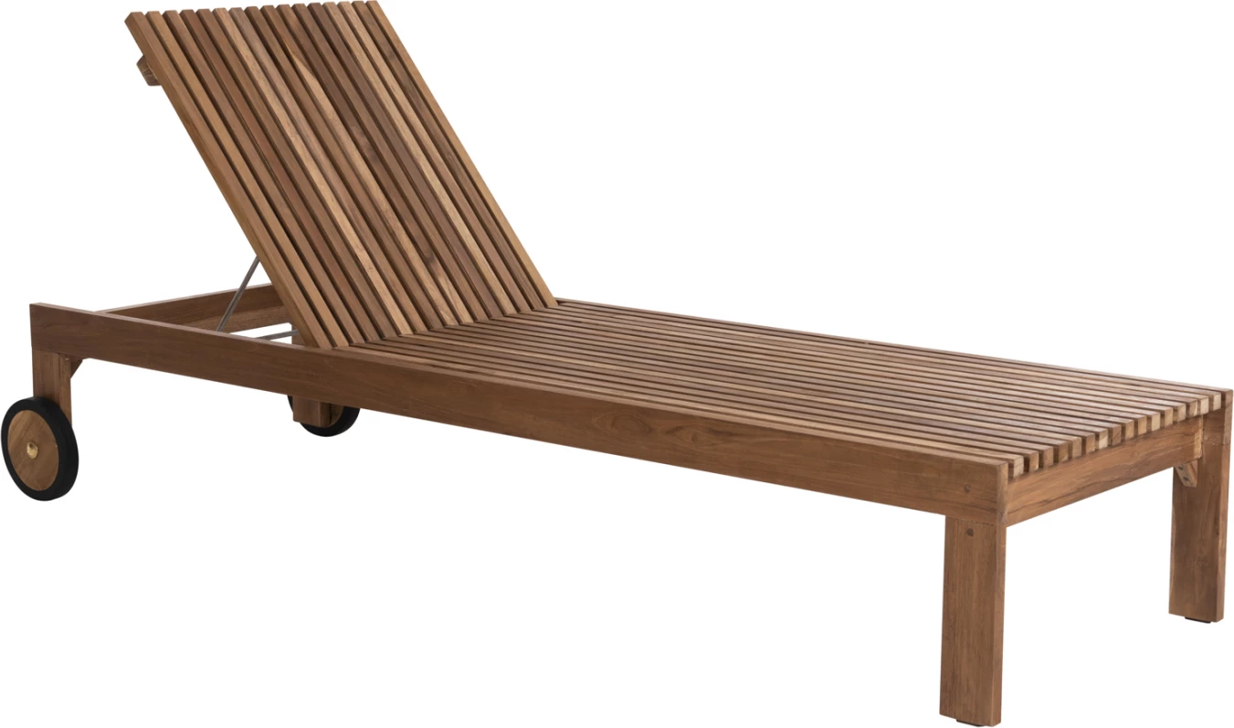 Ležalnik za sončenje LAGERTHA FH5963.11 iz tikovine v naravni barvi 200x65x102H cm