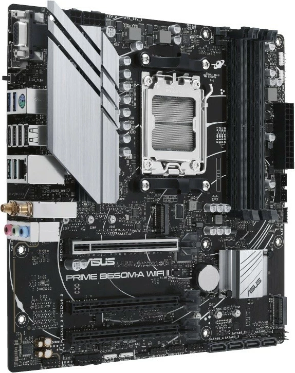 Matična plošča Asus PRIME B650M-A WIFI II, Socket AM5, DDR5, Wi‑Fi 6, Micro-ATX