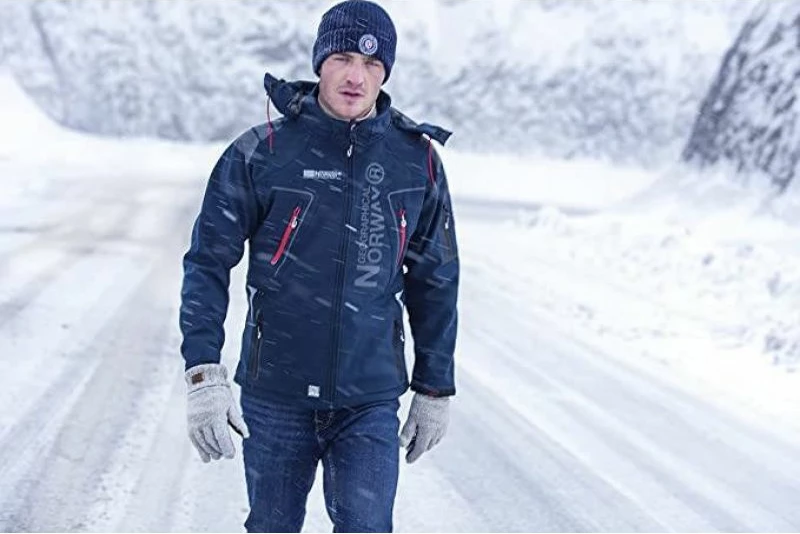 Športna jakna za moške Geographical Norway, črna