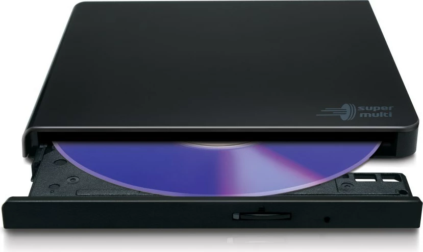 Tanek zunanji DVD-pisalnik Hitachi-LG, črn