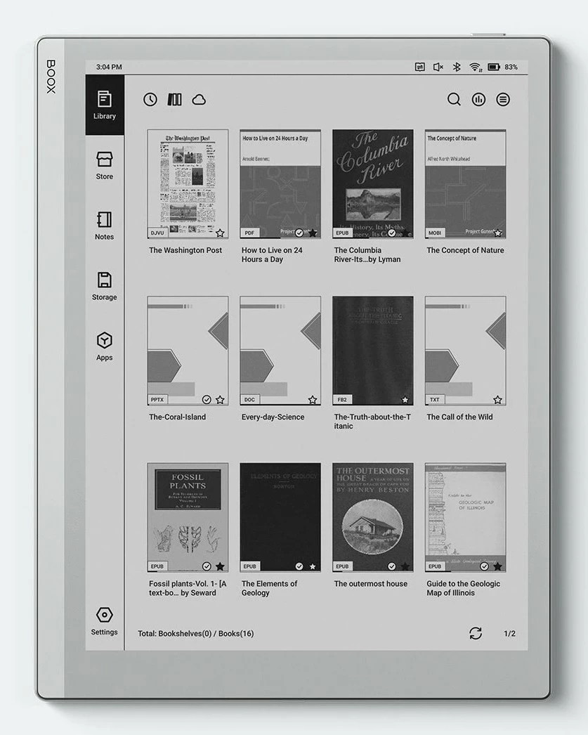 E-bralnik ONYX BOOX GO 10.3, Android 12, bel
