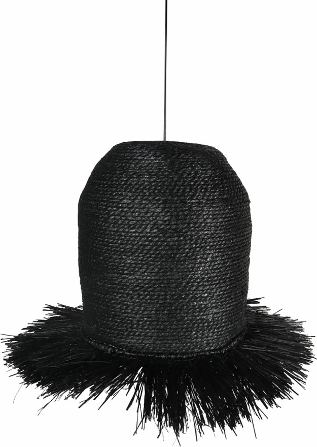Viseča svetilka, morska trava, črna, 40x40x47 cm, Bangai