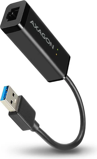 Omrežni adapter AXAGON ADE-SR, USB-A 3.2 Gen 1, Gigabit Ethernet, črn