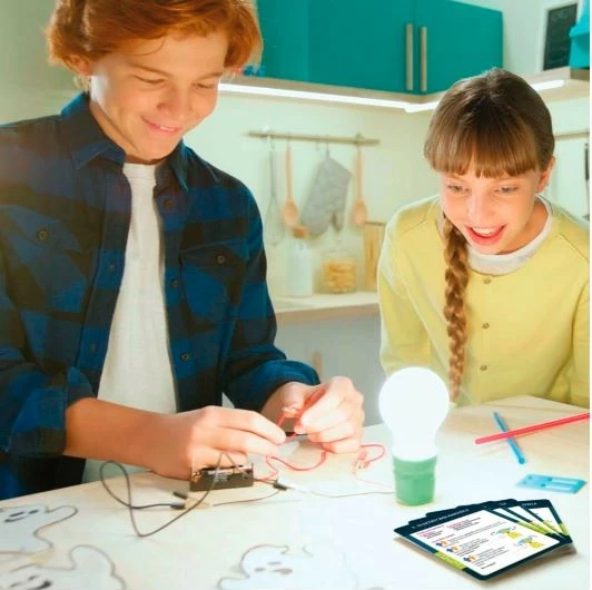 Izobraževalni komplet z elektriko, več kot 50 poskusov, za otroke — Lisciani I'm A Genius