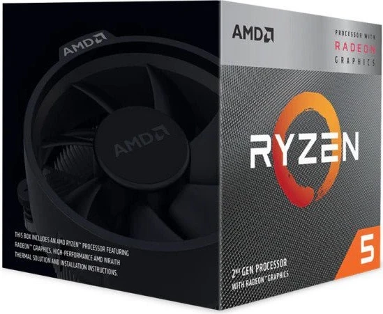 Procesor AMD Ryzen 5 3400G, 3,7 GHz, 4 MB L3