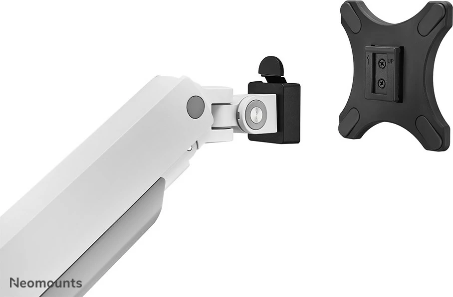 Namizni nosilec za dva monitorja, Neomounts DS70S-950WH2, Clamp/Grommet, 18 kg, 43,2 cm (17"), 88,9 cm (35"), 100 x 100 mm, bel