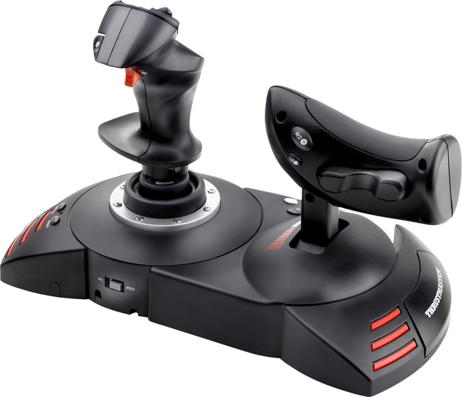 Igralni krmilnik HOTAS Thrustmaster T-Flight Hotas X 2960703, komplet joystick in ročica za plin, črn