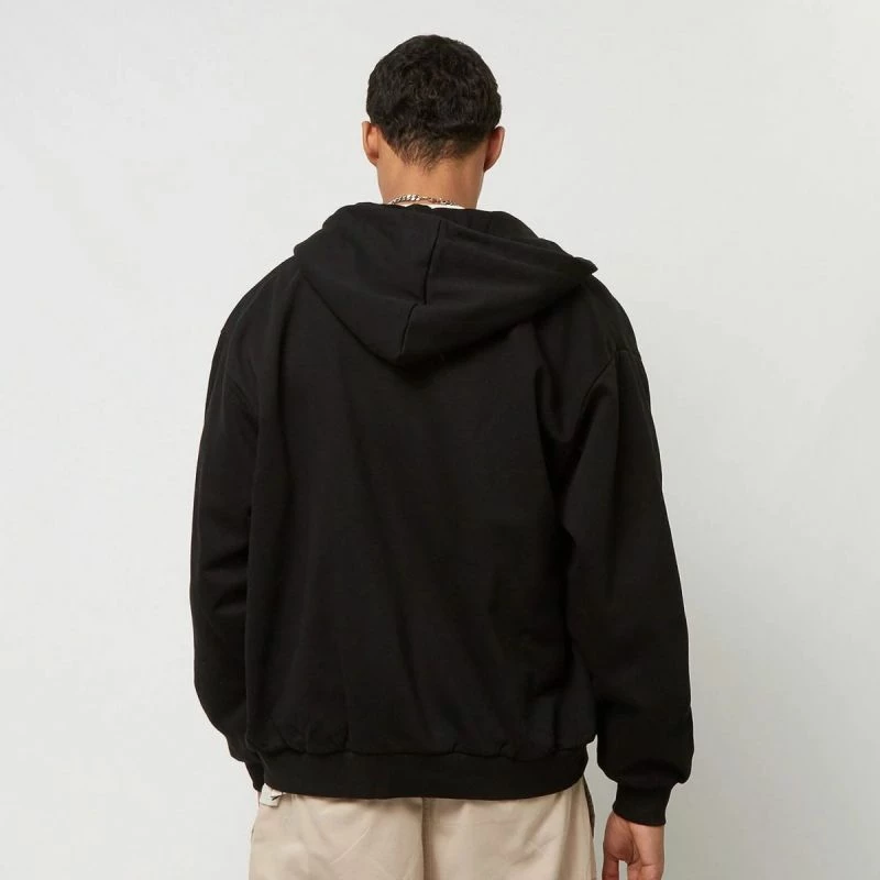 Duks CHEST SIGNATURE ESSENTIAL ZIP HOODIE, Karl Kani, črn