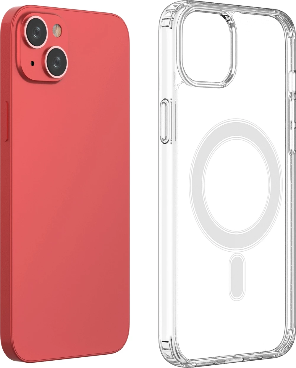 Ovitek za iPhone 14 Plus, MagSafe, prosojen — Hurtel